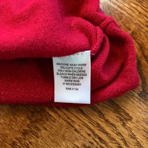 Madison Red Long Sleeve A-Line Dress- Medium - Picture 4 of 6